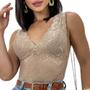 Imagem de Kit 10 Cropped Blusa Blusinha Renda Bojo Feminino Atacado