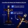 Imagem de Kit 10 Cruz Crucifixo São Bento Mesa 29,5cm Atacado Revenda