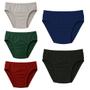 Imagem de Kit 10 Cueca Slip Plus Size Algodão Elástico Embutido Básica