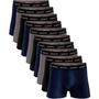 Kit 10 Cuecas Boxer Sandrini Algodão Conforto Masculino Adulto Imagem de Kit 10 Cuecas Boxer Sandrini Algodão Conforto Masculino Adulto