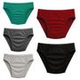 Imagem de Kit 10 Cuecas Slip Plus Size Microfibra Elástico Embutido