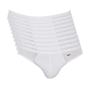 Imagem de Kit 10 Cuecas Zorba Slip Alg791 Branco
