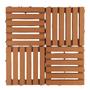 Imagem de Kit 10 deck modular  plastico preto textura madeira, piscina, sacada, banheiro 30x30x2,5 cm maxx premium