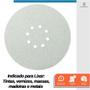 Imagem de Kit 10 Disco de Lixa Branco com Fixação Autoadesiva 225mm Grão 220 para Lixadeira