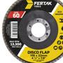 Imagem de Kit 10 Discos Flap 4.1/2" 115mm Grãos Polimento Acabamento Uniforme Fertak