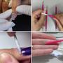 Imagem de Kit 10 Espatula Mista Rosa Inox Isis Cutelaria Manicure