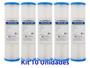 Imagem de Kit 10 Filtro Refil Plissado Hydronix Lavável 10" 50 Micras