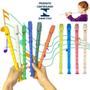 Imagem de Kit 10 Flauta Doce Infantil Brinquedo Instrumento Plástico