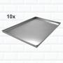Imagem de Kit 10 Formas De Alumínio Retangular Para Rocambole 40x30cm