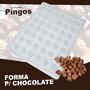 Imagem de Kit 10 Formas P/ Chocolate Trufa Molde Doces Pingo LuckyFest