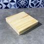 Imagem de Kit 10 Formas Quadradas de Madeira Pinus 10x10x15mm