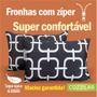 Imagem de Kit 10 Fronha Avulsa Malha Estampada 100% Algodão Com Zíper