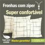 Imagem de Kit 10 Fronha Avulsa Malha Estampada 100% Algodão Com Zíper