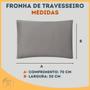 Imagem de Kit 10 Fronhas Para Travesseiro De Malha Gel Premium 50 x 70 cm Sem Enchimento