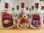 Imagem de Kit 10 Garrafinhas com flores secas para lembrancinhas 50ml