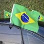 Imagem de Kit 10 Haste Suporte Para Bandeira Brasil Vidro De Carro