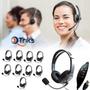 Imagem de Kit 10 Headsets Usb Voip C/Cancelador De Ruído Agem Ahx-3000