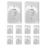 Imagem de Kit 10 interruptor 1 uma tecla simples embutir 4x2 250v 6a