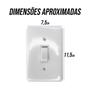 Imagem de Kit 10 interruptor 1 uma tecla simples embutir 4x2 250v 6a