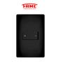 Imagem de Kit 10 Interruptor Bipolar Simples Preto Fosco Black - Fame