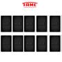 Imagem de Kit 10 Interruptor Bipolar Simples Preto Fosco Black - Fame