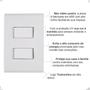 Imagem de Kit 10 Interruptor Duplo Paralelo 4X2 Embutir Liz Tramontina