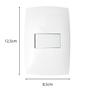 Imagem de Kit 10 Interruptor Simples 10a 4x2 Home Branco Com Placa Blux