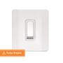 Imagem de Kit 10 Interruptores de Sobrepor Pezzi Branco - Sistema X