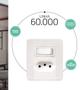 Imagem de Kit 10 Interruptores de Sobrepor Pezzi Branco - Sistema X