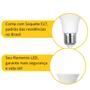 Imagem de Kit 10 Lampada Bulbo 9w Led Branco Frio 6500k Comércio Casa