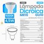 Imagem de Kit 10 Lâmpada Dicróica MR16 Led 2700K/4000K/6000K 4,5W Bivolt Luminatti LM040LM609LM041