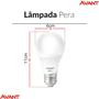 Imagem de Kit 10 Lâmpada Inteligente Formato Pera Rgb Conexão com Alexa Google Assistente 10w Avant