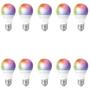 Imagem de Kit 10 Lâmpada Inteligente Formato Pera Rgb Conexão com Alexa Google Assistente 10w Avant