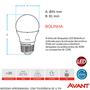 Imagem de Kit 10 Lampada Led Bolinha Azul 4w Decorativa E27 Bivolt