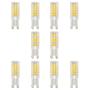 Kit 10 Lâmpada Led G9 5w 3000k Bivolt Halopin Bipino Amarela Branco Quente Lustres Arandela Abajur Pendente Armário Luminária de Parede Luz - AVJ Imagem de Kit 10 Lâmpada Led G9 5w 3000k Bivolt Halopin Bipino Amarela Branco Quente Lustres Arandela Abajur Pendente Armário Luminária de Parede Luz