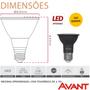 Imagem de Kit 10 Lampada Led Par20 Preto 7w Branco Quente 2700K E27 Bivolt