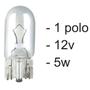 Imagem de Kit 10 Lâmpada Pingão Lanterna Farol Luz Placa 12V W5W 2825