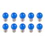 Imagem de Kit 10 lâmpadas bolinha colorida azul 1w 127v ctb 110v