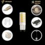 Imagem de Kit 10 Lâmpadas de Led G9 5w Branco Quente(3000K) P/Lustres e Arandelas