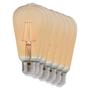 Imagem de Kit 10 Lâmpadas Filamento Led Retro Pera ST64 E27 Avant 4W Ambar 2200K - 360 Lumens