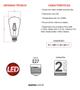 Imagem de Kit 10 Lâmpadas Filamento Led Retro Pera ST64 E27 Avant 4W Ambar 2200K - 360 Lumens