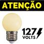 Imagem de Kit 10 Lâmpadas Led Bolinha Branco Quente 3w 127v Galaxy E27 Decorativa Varal de Luz Camarim Abajur Espelho Lustre G45