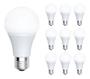 Imagem de Kit 10 Lâmpadas Led Bulbo 9w E27 Branco Frio Inmetro 