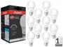 Imagem de Kit 10 Lampadas Led Bulbo E27 12w 6500k Bivolt Super Branca