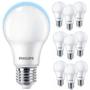 Imagem de Kit 10 Lâmpadas Led Philips Bulbo 9W Branco Frio 6500K E27