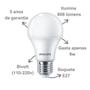 Imagem de Kit 10 Lâmpadas Led Philips Bulbo 9W Branco Neutro 4000K E27