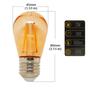 Imagem de Kit 10 Lâmpadas S14 Led Retrô 2w Com 180 Lumens Festa De Casamento Resistente Material Bulbo 61563