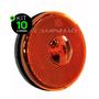 Imagem de Kit 10 Lanternas Lateral Carreta LED Âmbar Laranja 85mm Bivolt com Fio com Suporte