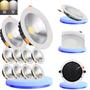 Imagem de Kit 10 Luminária DownLight Led Cob 50W  Embutir Redondo Bivolt 110v-220v Frio 6500k ou Quente 3500k