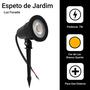 Imagem de Kit 10 Luminária Espeto Jardim led 7w Prova Dágua Branco Quente